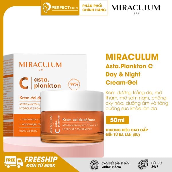 Kem dưỡng trắng da Miraculum Asta.Plankton C - Day & Night Cream-Gel