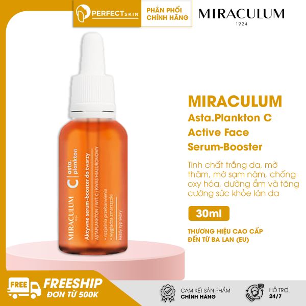 Tinh chất trắng da, mờ thâm nám Miraculum Asta.Plankton C Active Face Serum-Booster