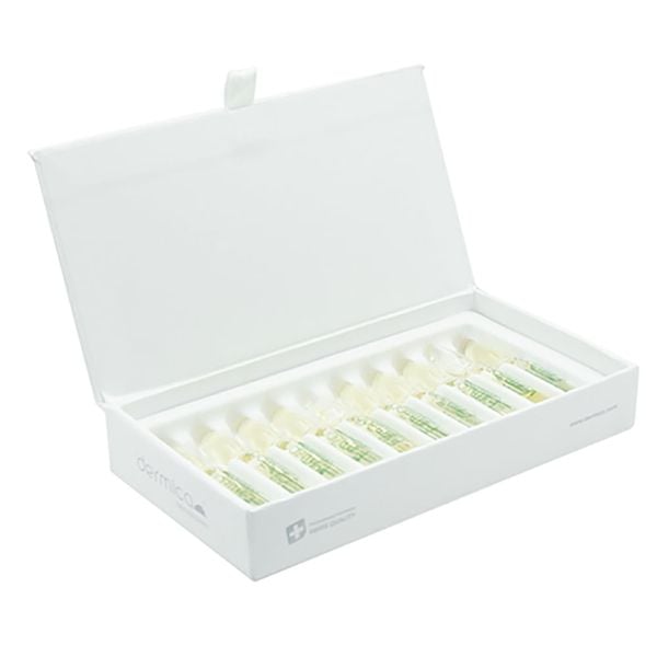 Ampoule hỗ trợ giảm mỡ vùng mặt, nọng cằm, bọng mắt DERMICA FirmZon Thụy Sĩ