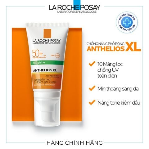 Kem chống nắng phổ rộng, nâng tông kiềm dầu La Roche-Posay Anthelios XL SPF50+ PA++++