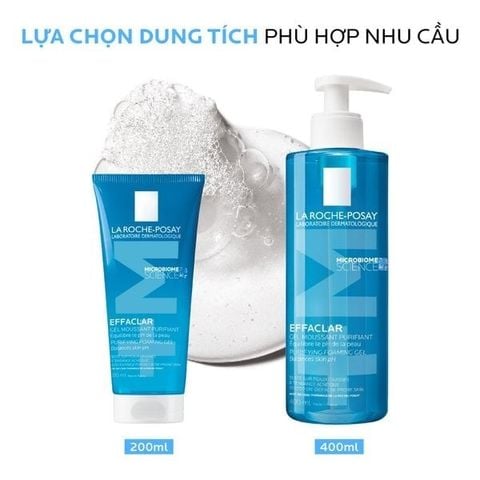 Gel rửa mặt La Roche-Posay Effaclar Purifying Foaming Gel dành cho da dầu, nhạy cảm