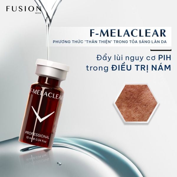 FUSION F-MELACLEAR cấy vi điểm dùng cho vấn đề nám, tăng sắc tố, tàn nhang