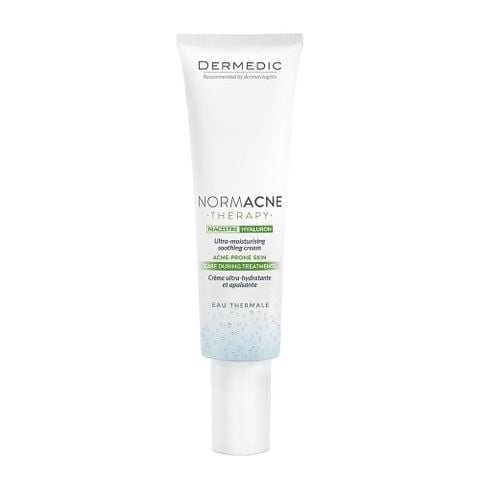 Kem dưỡng cấp ẩm, phục hồi da, điều trị mụn Dermedic NORMACNE Ultra Moisturising Soothing Cream