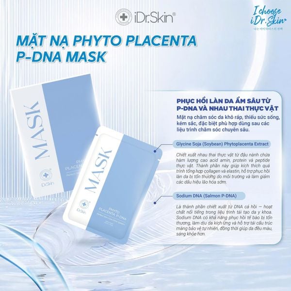 Mặt nạ phục hồi da iDr.Skin Phyto Placenta P-DNA Mask