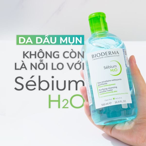 Nước tẩy trang cho da dầu mụn Bioderma Sébium H2O Purifying Cleansing Micellar Water