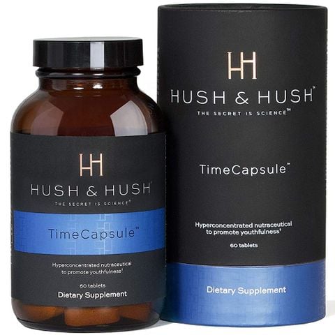 Viên uống trẻ hóa da, mờ nám HUSH & HUSH Time Capsule - Trẻ hóa da, hỗ trợ mờ nám và chống các tia tổn thương