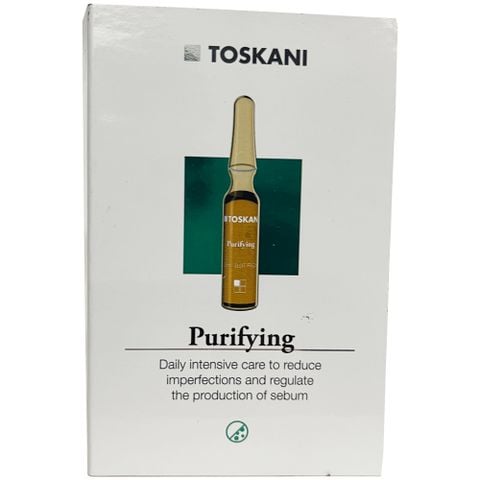 Tinh chất khô mụn Toskani Purifying Ampoule giúp giảm viêm, mờ thâm mụn, cân bằng dầu