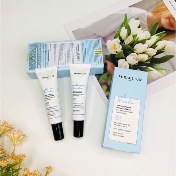 Tinh chẩt cấp ẩm sâu, căng bóng da Miraculum Thermal Water Face Serum Intensely Moisturizing