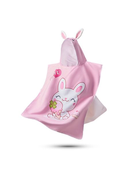  Áo choàng tắm Poncho trẻ em Bunny 
