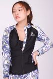  Áo Bơi Nữ White Trop Zip 