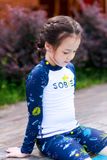  Shark White Navy Kid Rashguard Set 