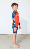  Foli Orange Black Kid Rashguard Set 