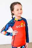  Foli Orange Black Kid Rashguard Set 