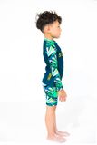  Silk Palm Green Kid Rashguard Set 