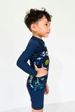  Shark Navy Kid Rashguard Set 