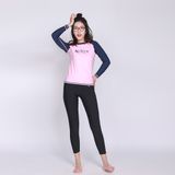  Áo bơi nữ Basic Pink Navy 