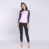 Áo bơi nữ Basic Pink Navy 