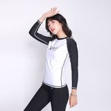  Áo bơi nữ Basic Black White 