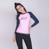  Áo bơi nữ Basic Pink Navy 