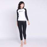  Áo bơi nữ Basic Black White 