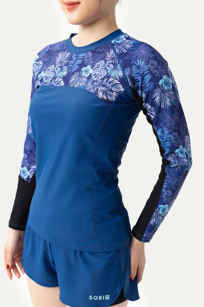 Áo bơi nữ tay dài Harmony Black, ảnh 5