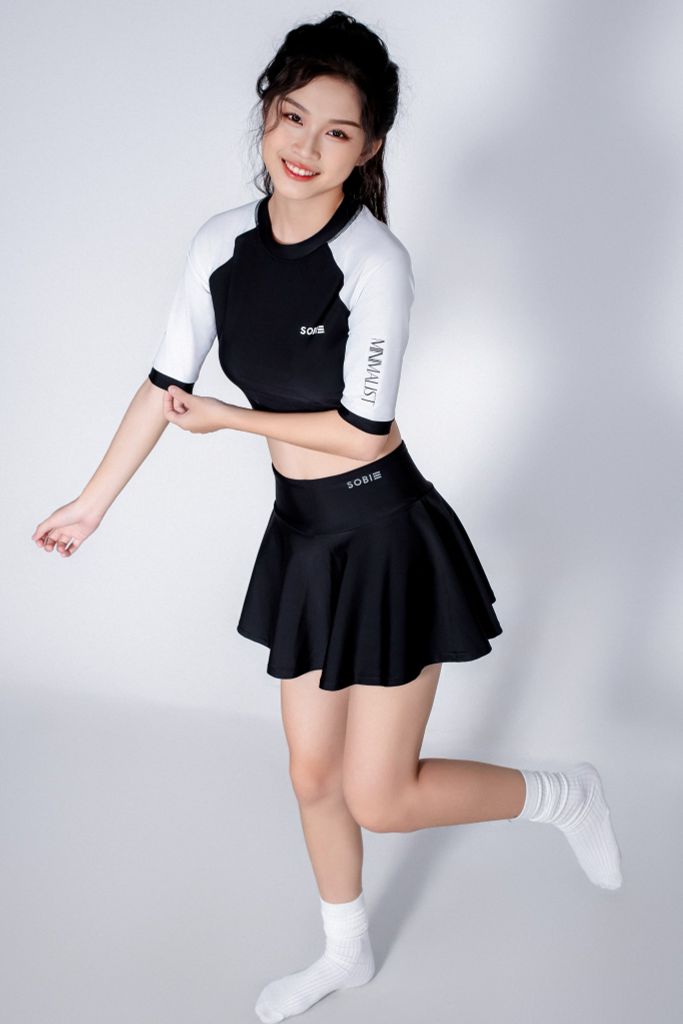 Kaylin Áo bơi nữ croptop tay lửng, ảnh 16