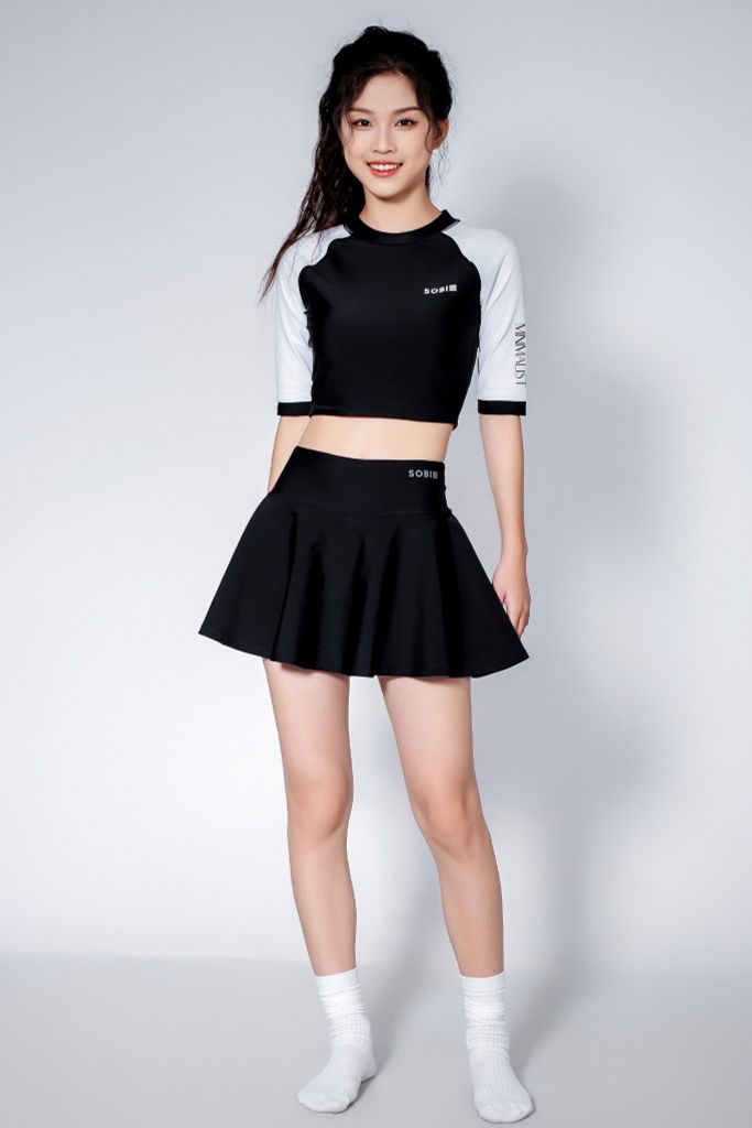 Kaylin Áo bơi nữ croptop tay lửng, ảnh 14