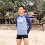  Áo Bơi Nam Wave Long Sleeved Light Blue 