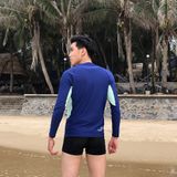  Áo Bơi Nam Wave Long Sleeved Navy Blue 