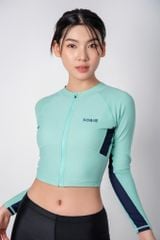Destiny Serena Áo bơi nữ croptop khoá kéo 1