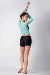 Destiny Serena Áo bơi nữ croptop khoá kéo 5