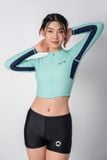  Destiny Serena Áo bơi nữ croptop khoá kéo 