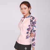  Áo Bơi Nữ SOBIE Coral Leaf Zip 