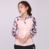  Áo Bơi Nữ SOBIE Coral Leaf Zip 