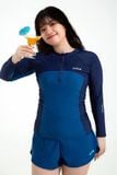  Áo bơi nữ tay dài khoá kéo Topaz Galaxy 