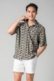  Ari Áo sơ mi nam tay ngắn vải linen rayon 