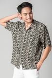  Ari Áo sơ mi nam tay ngắn vải linen rayon 