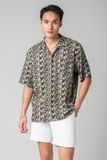  Ari Áo sơ mi nam tay ngắn vải linen rayon 
