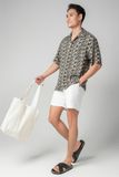  Ari Áo sơ mi nam tay ngắn vải linen rayon 