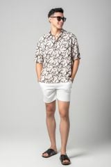 Baron Áo sơ mi nam tay ngắn vải linen rayon 9