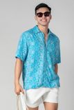  Dylan Áo sơ mi nam tay ngắn vải linen rayon 