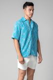  Dylan Áo sơ mi nam tay ngắn vải linen rayon 
