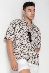 Baron Áo sơ mi nam tay ngắn vải linen rayon 6