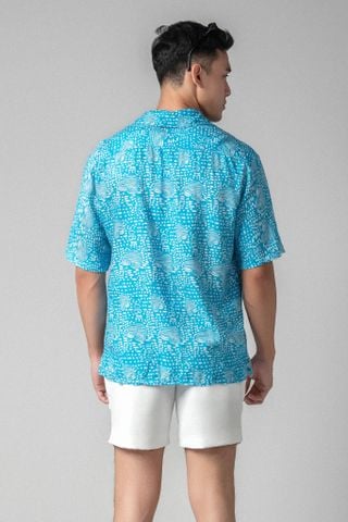  Dylan Áo sơ mi nam tay ngắn vải linen rayon 