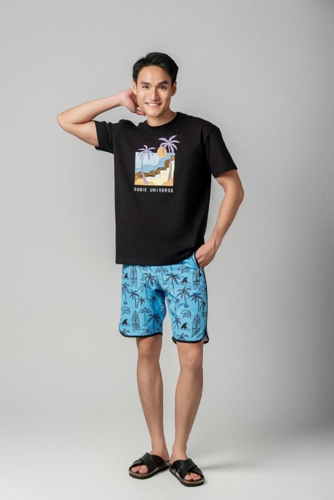 Áo thun đi biển Unisex Palm Trop Tee, ảnh 4