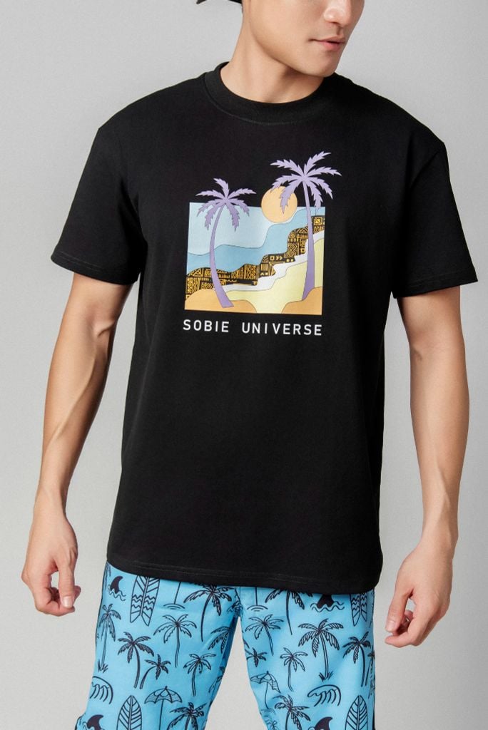Áo thun đi biển Unisex Palm Trop Tee, ảnh 2