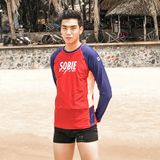  Áo Bơi Nam Wave Long Sleeved Bordeaux 