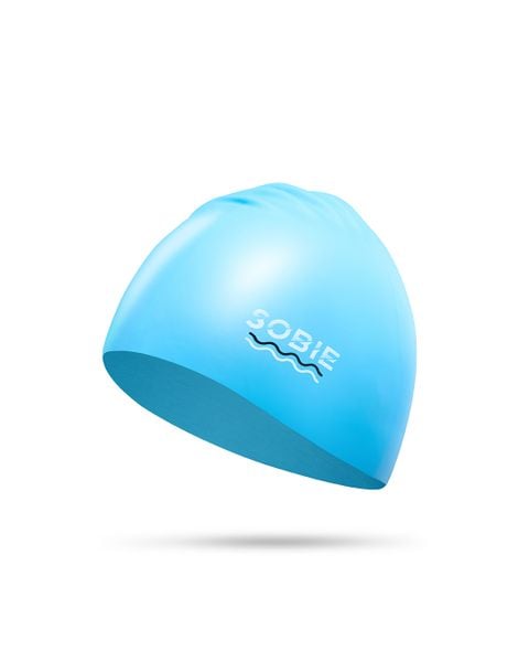  Nón bơi silicon cao cấp SOBIE Blue - Wave S13 