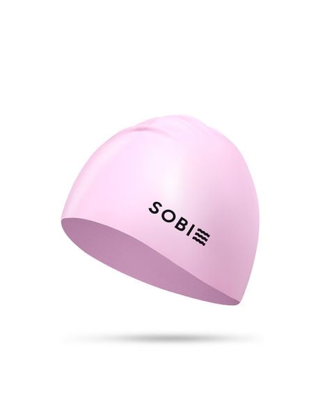  Nón bơi nữ silicon cao cấp dành cho tóc dài SOBIE Pink S19 