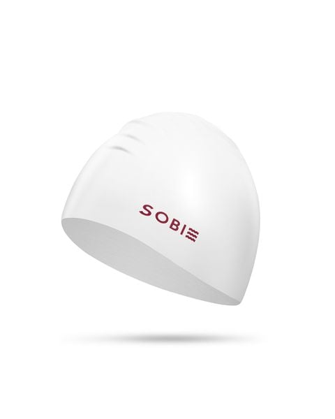 Nón bơi nữ silicon cao cấp dành cho tóc dài SOBIE White S18 